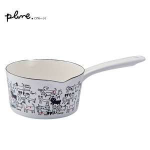 Enamel Pot Monotone Gift Dog 15cm
