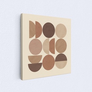 正方形キャンバスパネル【抽象画】北欧　抽象画　幾何学模様　シンプル　インテリアアートパネル