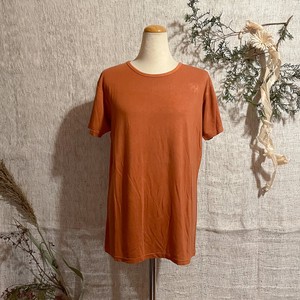 Natural Material Dyeing With Vegetables Dyeing Bamboo Short Sleeve T-shirt Plain Organic