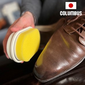 ダブルシャイン/靴磨きスポンジ/簡単ツヤ出し/両面タイプ/コロンブス（COLUMBUS）/日本製
