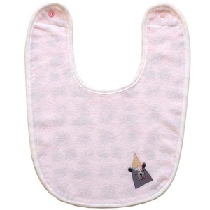婴儿围兜 粉色 棉 日本国内产