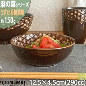 Side Dish Bowl Brown Hemp Leaf 290cc 13cm