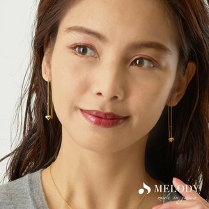 银耳针耳环 宝石 日本制造