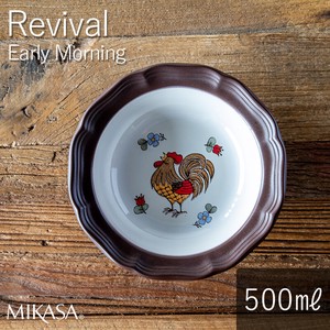 MIKASA ミカサ リバイバル アーリーモーニング ボウル19 おしゃれ 食器 陶器 お皿 レトロ オーブン対応