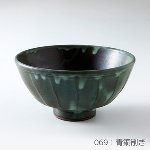 Rikizo 手作りご飯茶碗 クラフトライスボウル 069 青銅削ぎ おしゃれ 和食器 飯碗