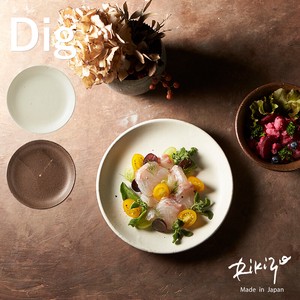 美濃焼 日本製 TAMAKI Rikizo ディグ プレート21 お皿 おしゃれ 食器 手作り陶器 dish plate
