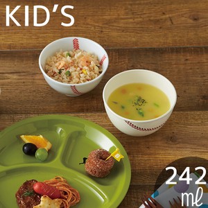 日本製 子供食器 キッズ ベースボール 茶碗 おしゃれ かわいい 子ども 食器 お皿