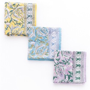 Handkerchief Block Print 3 Colors