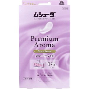 ムシューダ Premium Aroma 1年間有効 クローゼット用 グレイスボーテ 3個入