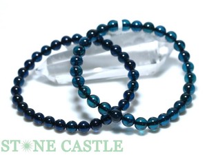 ☆高品質☆【ブレスレット】サファイアブルーアンバー (琥珀) (ポーランド産) (約6〜6.5mm)