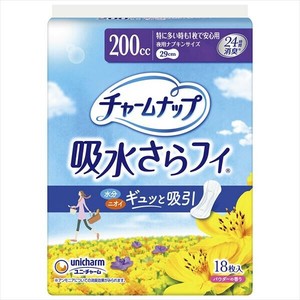 ユニ・チャーム　チャームナップ特に多い時も1枚で安心用18枚 【 生理用品 】