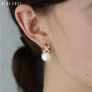 Clip-On Earrings Pearl Earrings Rhinestone