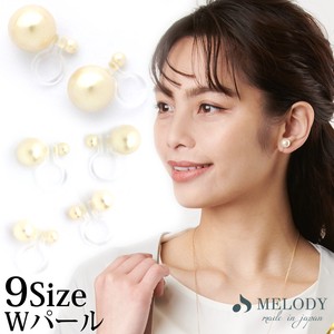 耳夹 宝石 珍珠 日本制造