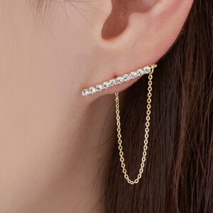 Clip-On Earring Gold Post Pearl Formal Made in Japan