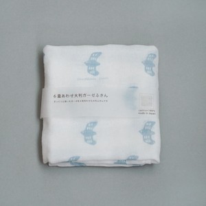 碗布/抹布/擦拭布 海鸥 蓝色 纱布 日本制造