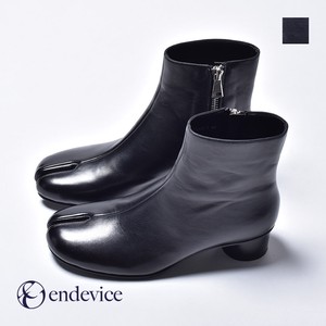 [ 在庫限り SALE ] 足袋ブーツ 日本製 本革 ショート丈 メンズ ELB1000-1 [ endevice / エンデヴァイス ]