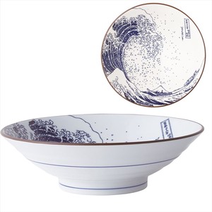 Japanese Plates Hokusai Fuji Mino Ware Porcelain