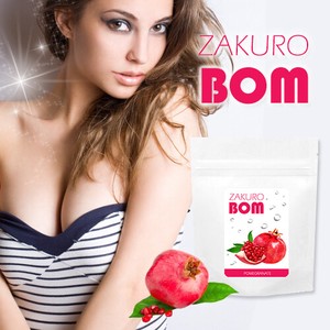 ZAKURO BOM（ザクロボム）60粒 バスト ケア サプリメント　女性らしいボディーライン