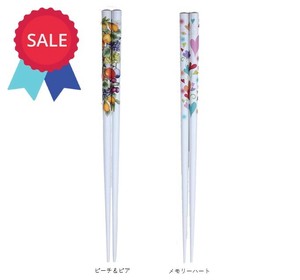 ★SALE★塗り箸　フルーツ柄・ハート柄
