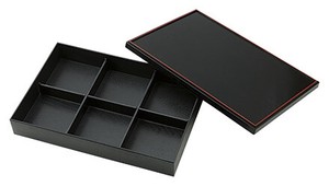 Shokado 3 6 Partition Attached With Lid Plates Made in Japan Washoku Lunch