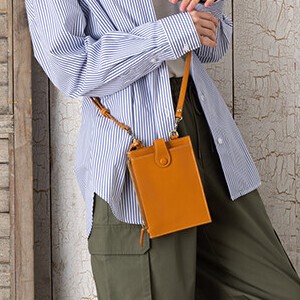Small Crossbody Bag Zucchero Shoulder SARAI Genuine Leather Ladies'