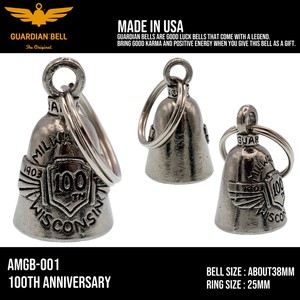 ガーディアンベル　USA　ラッキーベル　バイカー　キーホルダー　お守り　アメ雑　アメリカン雑貨