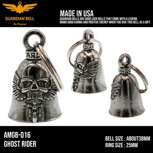 ガーディアンベル　USA　ラッキーベル　バイカー　キーホルダー　お守り　アメ雑　アメリカン雑貨