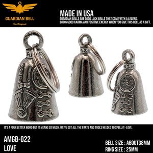 ガーディアンベル　USA　ラッキーベル　バイカー　キーホルダー　お守り　アメ雑　アメリカン雑貨