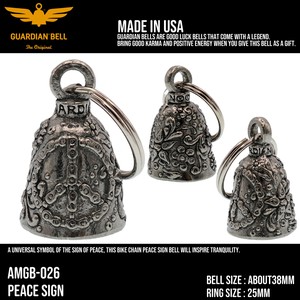 ガーディアンベル　USA　ラッキーベル　バイカー　キーホルダー　お守り　アメ雑　アメリカン雑貨