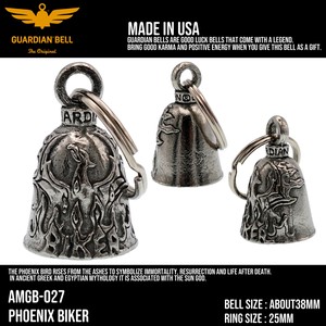 ガーディアンベル　USA　ラッキーベル　バイカー　キーホルダー　お守り　アメ雑　アメリカン雑貨