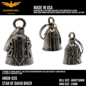 ガーディアンベル　USA　バイカー　キーホルダー　お守り　ラッキーベル　アメリカン