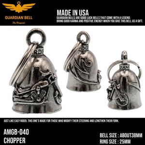 ガーディアンベル　USA　アメリカンバイク　バイカー　キーホルダー　お守り　ラッキーベル　アメリカン