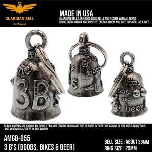 ガーディアンベル　ラッキーベル　BOOBS　バイカー　キーホルダー　お守り　ラッキーベル　アメリカン