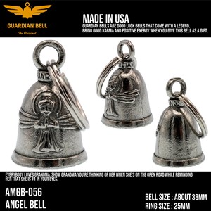 ガーディアンベル　USA　ラッキーベル　天使　バイカー　キーホルダー　お守り　ラッキーベル　アメリカン