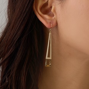 Clip-On Earrings Earrings Frame Long Jewelry Made in Japan