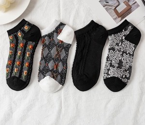 Ankle Socks Floral Pattern Spring/Summer Socks Ladies'