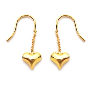 Pierced Earrings Gold Post Jewelry Made in Japan