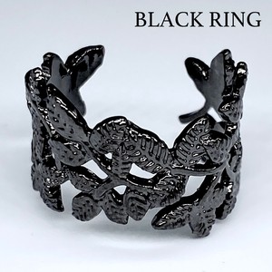 【台紙付き】 真鍮リング ブラックリング 指輪 エースリング 黒い指輪 黒いリング アクセサリー 日本製 227