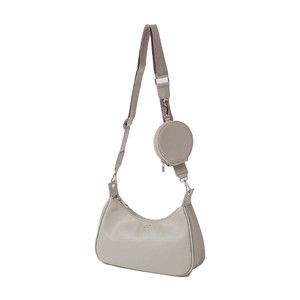 Pouch Attached Animal 2WAY Shoulder Bag Sepia Ladies Bag