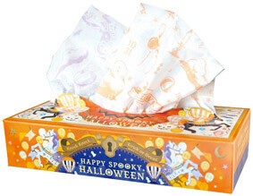 ハロウィンBOXティッシュ120W【国産】
