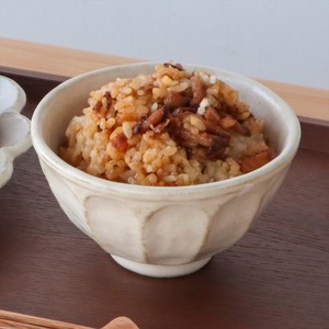 Mino ware Rinka Rice Bowl White Made in Japan