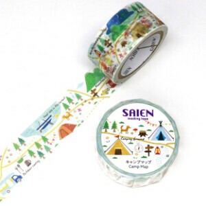 Washi Tape Camp Map 20mm x 7m