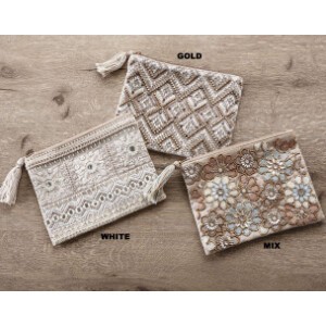Pouch Flat Pouch Embroidered M Popular Seller