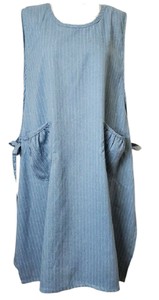 Apron Stripe One-piece Dress Apron Free Freedom Leisurely Hide