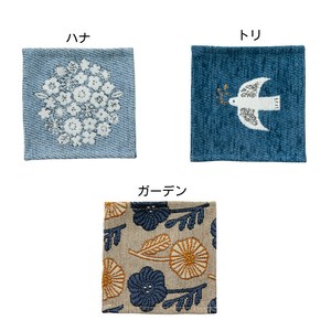 【再入荷】【花・トリ･ガーデン柄】クッカロッキ／ミニマット