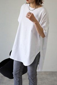 T-shirt Side Slit T-Shirt Cotton