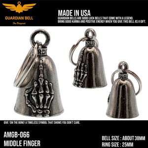 ガーディアンベル　USA　スカルファック　バイカー　キーホルダー　お守り　ラッキーベル　アメリカン