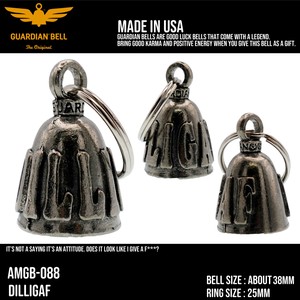 ガーディアンベル　USA　DILLIGAF　バイカー　キーホルダー　お守り　ラッキーベル　アメリカン