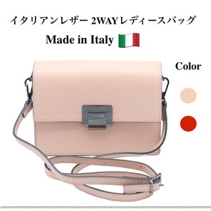 Shoulder Bag Shoulder Made in Italy Genuine Leather 2-way