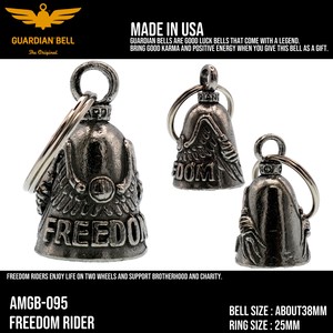 ガーディアンベル　USA　フリーダムライダー　　バイカー　キーホルダー　お守り　ラッキーベル　アメリカ